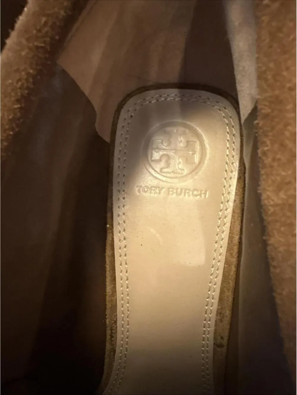Tory Birch Brown Suede Classic Boot Embroidered One Of A Kind Beauty Size 10